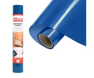 Siser® EasyWeed® Extra Blu Royal, 30cm x 0,5mt, vinile termotrasferibile per personalizzare nylon, pelle, tessuti trattati