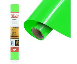 Siser® EasyWeed® Fluo verde, 30cm x 1mt, vinile termotrasferibile termoadesivo per personalizzare i tessuti, hobby creativi, certificato VeganOk e Oeko-Tex standard 100 classe I.