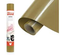 Siser EcoStretch Oro, 30cm x 0,5mt, vinile termotrasferibile termoadesivo per la personalizzazione di capi d’abbigliamento e indumenti sportivi, materiale per hobby creativi, facile da tagliare.
