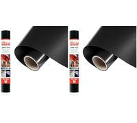 SISER Electric Nero, 30cm x 1mt, Vinile Termotrasferibile Termoadesivo Cangiante per la Personalizzazione dei Tessuti, Abbigliamento e Accessori, Hobby Creativi, Facile da Tagliare (Confezione da 2)