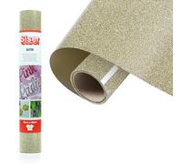 Siser® Glitter 14-K Gold, 30cm x 0,5mt, Vinile Termotrasferibile Termoadesivo Glitterato per la Personalizzazione dei Tessuti, Abbigliamento e Accessori, Hobby Creativi, Facile da Tagliare