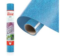 Siser® Glitter Aqua, 30cm x 0,5mt, Vinile Termotrasferibile Termoadesivo Glitterato per la Personalizzazione dei Tessuti, Abbigliamento e Accessori, Hobby Creativi, Facile da Tagliare