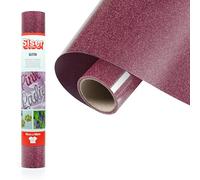 Siser® Glitter Cherry, 30cm x 0,5mt, Vinile Termotrasferibile Termoadesivo Glitterato per la Personalizzazione dei Tessuti, Abbigliamento e Accessori, Hobby Creativi, Facile da Tagliare