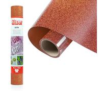 Siser® Glitter Copper Rame, 30cm x 0,5mt, Vinile Termotrasferibile Termoadesivo Glitterato per la Personalizzazione dei Tessuti, Abbigliamento e Accessori, Hobby Creativi, Facile da Tagliare