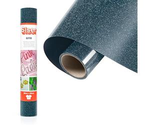 Siser® Glitter Lagoon, 30cm x 0,5mt, Vinile Termotrasferibile Termoadesivo Glitterato per la Personalizzazione dei Tessuti, Abbigliamento e Accessori, Hobby Creativi, Facile da Tagliare