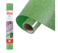 Siser® Glitter Light Green, 30cm x 0,5mt, Vinile Termotrasferibile Termoadesivo Glitterato per la Personalizzazione dei Tessuti, Abbigliamento e Accessori, Hobby Creativi, Facile da Tagliare