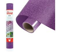 Siser® Glitter Purple, 30cm x 0,5mt, Vinile Termotrasferibile Termoadesivo Glitterato per la Personalizzazione dei Tessuti, Abbigliamento e Accessori, Hobby Creativi, Facile da Tagliare