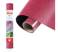 Siser® Glitter Rosa Pink, 30cm x 0,5mt, Vinile Termotrasferibile Termoadesivo Glitterato per la Personalizzazione dei Tessuti, Abbigliamento e Accessori, Hobby Creativi, Facile da Tagliare
