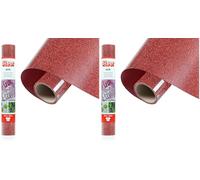SISER® Glitter Rosso, 30cm x 0,5mt, Vinile Termotrasferibile Termoadesivo Glitterato per la Personalizzazione dei Tessuti, Abbigliamento e Accessori, Hobby Creativi, Facile da Tagliare