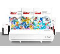 Siser Juliet® Pacchetto Print&Cut - Plotter da Taglio Professionale ad Alta Precisione con Sticker Adesivi Stampabili, Spatolina e Pinzette - Ideale per Stickers, Etichette e Creazioni DIY