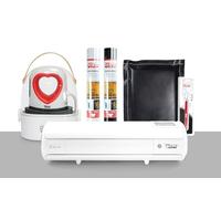 Siser Juliet® Pacchetto Pro - Plotter da Taglio con Pressa a Caldo Mini, Termovinile EasyWeed, Accessori Completi per Applicazione e Trasferimento