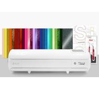 Siser Juliet® Pacchetto Rainbow - Plotter da Taglio Professionale + 25 Fogli Termovinile A4, Spellicolino, Pinzette e Color Guide - Ideale per Progetti Creativi su Tessuto e Cartoncino