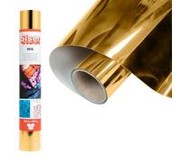 Siser® Metal Gold, 30cm x 0,5mt, Vinile Termotrasferibile Termoadesivo Metallizzato per la Personalizzazione dei Tessuti, Abbigliamento e Accessori, Hobby creativi, Facile da Tagliare