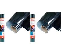 SISER® Metal Silver Blue, 30cm x 0,5mt, Vinile Termotrasferibile Termoadesivo Metallizzato per la Personalizzazione dei Tessuti, Abbigliamento e Accessori, Hobby creativi, Facile da Tagliare