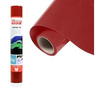 Siser® Stripflock PRO Red, 30cm x 0,5mt, Vinile Termotrasferibile Termoadesivo Floccato per la Personalizzazione dei Tessuti, Abbigliamento e Accessori, Hobby Creativi, Facile da Tagliare