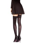 SiSi, CALZE AUTOREGGENTI QUEEN MICROFIBRA, NERO, TG.M/L