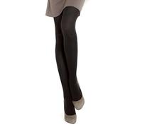 SiSi Collant NATURALFLIP con Lana, Nero, XL Donna