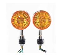 SISIFEIER Indicatori motocicli Compatibile Con Suzuki GN125 HJ125-8 GS125 Originale Retro 2 Pezzi Moto 12V Indicatore Direzione Luce 250-850 25-3015 263015
