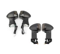 SISIFEIER Indicatori motocicli Luci Indicatori Di Direzione Anteriori E Posteriori Motociclette Compatibili Con Kawasaki Per Ninja ZX-6R ZX6R ZX-7R ZX-9R ZX9R ZX10R ZX-10R ZX-12R ZX12R(1Set Smoke)