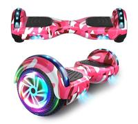 SISIGAD Hoverboard da 6,5 pollici con altoparlante Bluetooth, scooter autobilanc