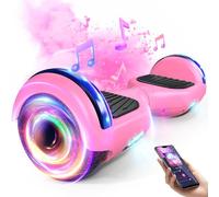 SISIGAD Hoverboard, Self Balancing Electric Gyropod 6.5 Inch Hoverboard Hover Scooter Board with Bluetooth Music, LED Lights for Kids