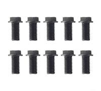 SiSinkal 10 viti per lama per sega M6 M7 M8, filettatura sinistra, flangia esagonale per macchina da taglio, in acciaio al carbonio, zincato, antiruggine, per utensili elettrici (8 mm)