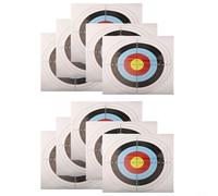 Sisinkal 10pcs 60x60cm bersaglio di carta facce per all'aperto arco pratica formazione gamma club attrezzature sportive leggero portatile arte bersagli di carta