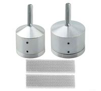 SiSinkal 2 pulitori elettrici per tubi in rame e metallo, spazzola metallica con manico esagonale e testine di ricambio, compatibile con utensili elettrici (15 mm + 22 mm)