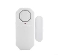 SiSinkal Allarme wireless per porte e finestre da 140 dB, con telecomando, sensore di sicurezza con luce sonora a 5 modalità, volume regolabile, antifurto per casa e ufficio, bianco