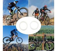 Sisinkal Anelli paraolio in spugna per forcella della bicicletta, confezione da 2 pezzi, per forcella anteriore Rockshox, protezione dalla polvere, lubrificazione, parti gialle per mountain bike