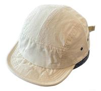 SiSinkal Cappello da baseball in stile giapponese, a tesa corta, per uomo e donna, cappello da sole regolabile in cotone ricamato, per abbigliamento casual all'aperto blu navy (beige)