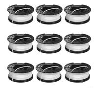 SiSinkal Confezione da 9 bobine di ricambio per decespugliatore BlackDecker A6481 per ST4525 ST6600 ST7000 ST7200 ST7500 ST7700 STC1820
