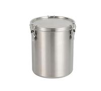 Sisinkal Contenitore ermetico da cucina in acciaio inox con coperchio sigillato, per chicchi di caffè, tè, zucchero, farina, noci, prodotti secchi, 520 ml, 1000 ml, 1600 ml, 2500 ml (1600 ml)