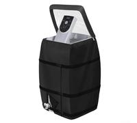 SiSinkal Copertura resistente per pompa da spa Oxford 600D con orlo elastico e fibbie laterali per una vestibilità sicura, protegge le apparecchiature di riscaldamento da umidità, sporco e intemperie