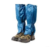 SiSinkal Ghette antineve a bassa protezione antistrappo per escursionismo e trekking, antivento, leggera, con cordino elastico, per arrampicata, 40 cm (blu)