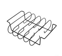 SiSinkal Griglia per barbecue per bistecche e costolette di agnello, cestello in metallo per friggitrice ad aria con rivestimento facile da pulire, vassoio di cottura compatto da esterno per barbecue