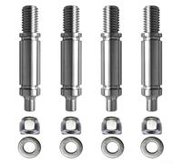 SiSinkal Kit di 4 supporti per tamburo asciugatrice con filettatura sinistra e destra, ricambio in acciaio legato per Admiral per AMANA, maggiore durata e riduzione del rumore, 6,1 cm, argento