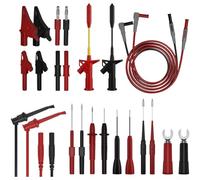 SiSinkal Kit di puntali professionali per multimetro con connettore a banana e clip ad alligatore, sonde perforanti per analisi dei circuiti, CAT III 1000 V di sicurezza nominale per elettricisti