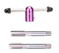 SiSinkal Kit di riparazione per pedivelle per pedali da 9/16", set di rubinetti laterali sinistro e destro, con chiave inglese, attrezzatura per riparazione e manutenzione delle forature della