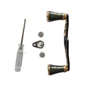 SiSinkal Manico di ricambio per mulinello da pesca in alluminio, lunga 105 mm, per una leva e un controllo migliorati, adatto per mulinelli da baitcasting con asta da 8 x 5 mm, per pesca d'acqua dolce