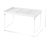 SiSinkal per scaffale Pieghevole in PP per Cucina 67x43cm per scaffale | Design pieghevole, salva spazio per quando non , per ideale per armadietti, materiale leggero(A)