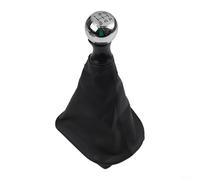 SiSinkal Pomello del cambio in pelle con base in ABS per cambio manuale a 5 marce compatibile per 207/307/308 per Citroën C3/C4/C5, rivestimento interno della ghetta del cambio