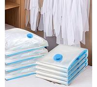 SiSinkal Set di 11 sacchetti sottovuoto salvaspazio con pompa a mano, sacchetti a compressione per vestiti, coperte, piumini, chiusura ermetica a prova di umidità, soluzione per viaggi stagionali e