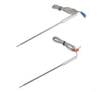 SiSinkal Set di 2 sonde di temperatura di precisione per carne, compatibili con Thermopro TP20 TP17 TP16 TP16S TP06S TP09 TP28, sensore in acciaio inox per barbecue e cottura in forno (senza clip)