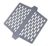 Sisinkal Sottosella in silicone per lavello da cucina, protezione per lavello da cucina, resistente al calore, con trama a fantasia, design scavato, grigio, 32,3 x 27,2 cm