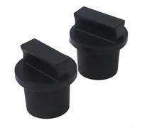 Sisinkal Tappo di tenuta in gomma per serbatoio dell'acqua, parte di ricambio per vogatore d'acqua, con anello di tenuta, design ermetico ad alte prestazioni, diametro 26 mm, nero, confezione da 2