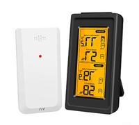 SiSinkal Termometro e igrometro wireless Smart WiFi con sensore remoto, monitor digitale per interni ed esterni, temperatura umidità per analisi delle tendenze (display + sensore)