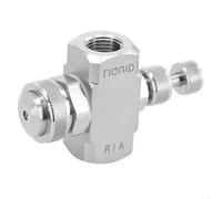 Sisinkal Ugello atomizzatore d'aria, 1/4 BSPT nebulizzazione a bassa pressione, sifone spray a forma di cono, punta con ago regolabile per spazio, umidificazione raffreddamento polvere in acciaio inox