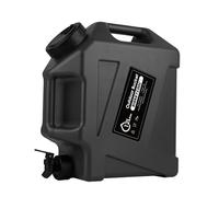 SISKEYCOOC Tanica per acqua portatile da 12 l, con rubinetto, contenitore per acqua senza BPA, serbatoio per acqua verde, beccuccio dell'acqua, serbatoio multifunzione per campeggio, attività