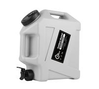 SISKEYCOOC Tanica per acqua portatile da 12 l, con rubinetto, contenitore per acqua senza BPA, serbatoio per acqua bianco, beccuccio dell'acqua, serbatoio dell'acqua multifunzione per campeggio